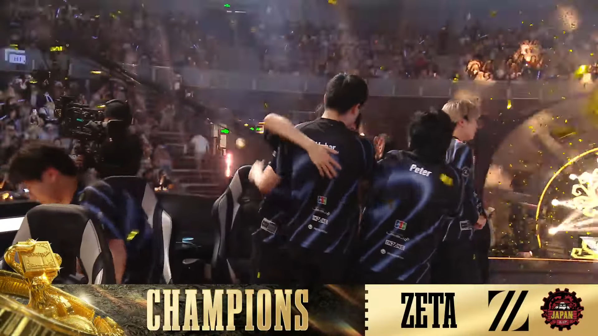 日本チーム初の優勝。ZETA DIVISIONの第五人格部門，賞金総額約8000万