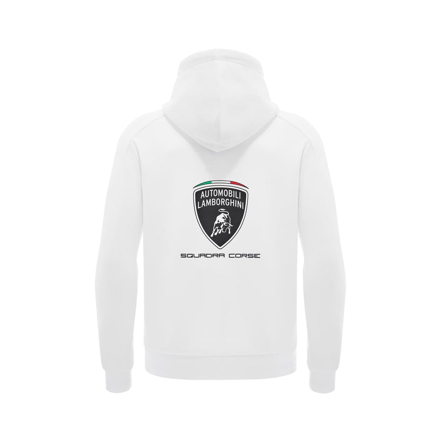 Automobili Lamborghini SC63 Hypercar Men's Full Zip Hoodie - White