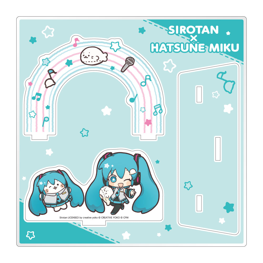 しろたん×初音ミク ちびキャラアクリルジオラマ / 初音ミク| アニメ