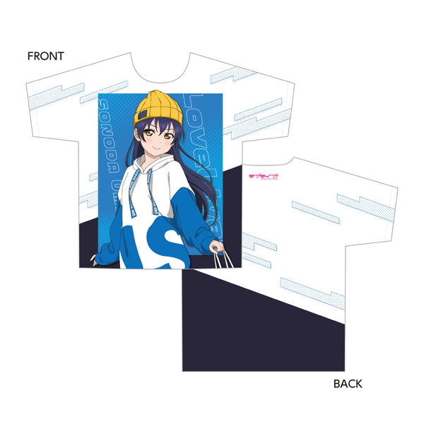 ラブライブ！ 描き下ろしフルグラフィックTシャツ / 園田海未| アニメ