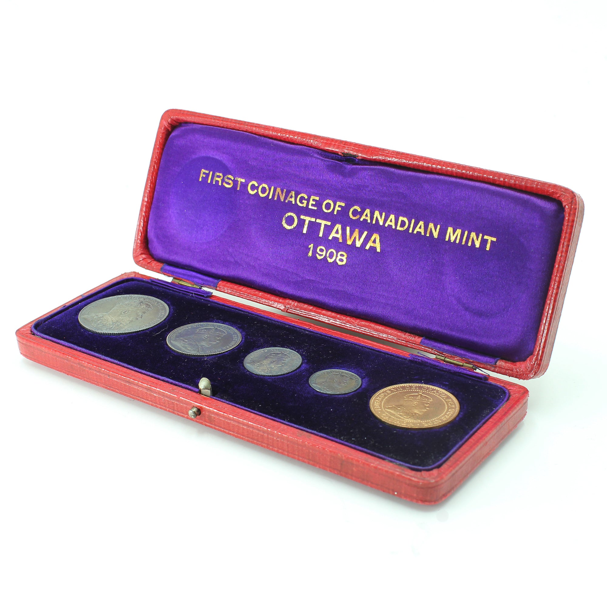 RARE 1908 Canada Specimen Set in Original Case - Only 1,000 Minted