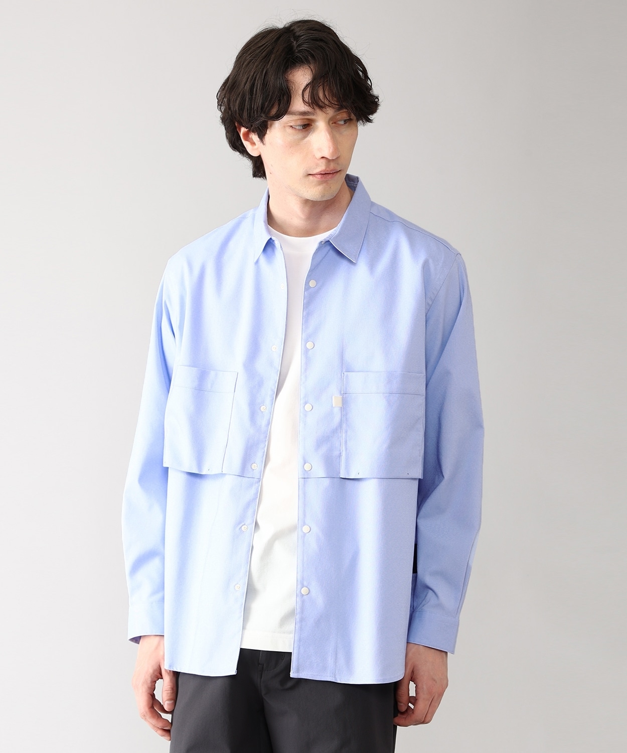 COLUMBIA BLACK LABEL】シェブロンリムロングスリーブシャツ(S Jet