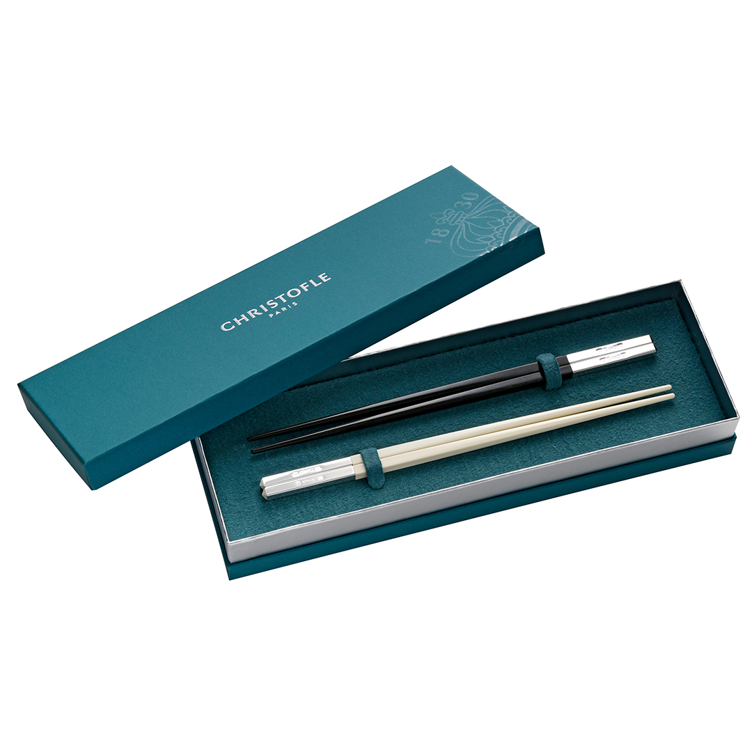 Christofle (クリストフル) Uni Chopsticks(ユニ ペア箸) ノアール(黒