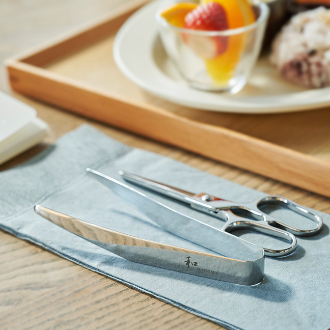 OTOMO(オトモ) 携帯用ハサミ＆トングセット／簡易ケース｜COOCAN++