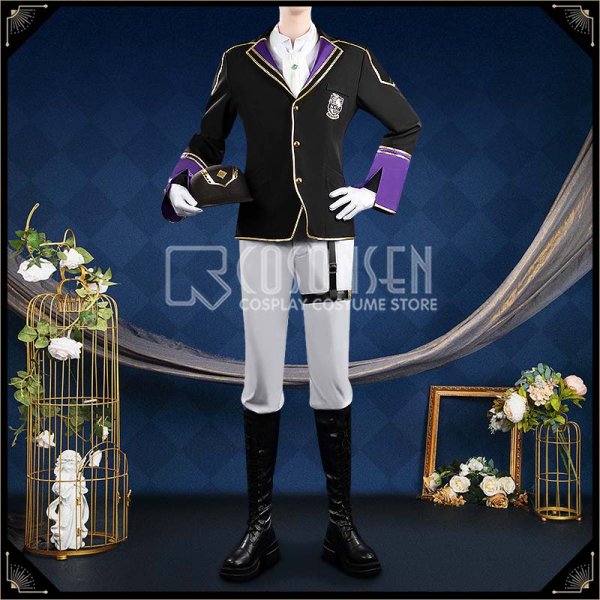 ツイステ風 馬術部 クラブ・ウェア シルバー リドル コスプレ衣装