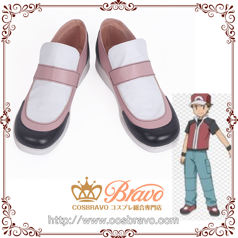 ポケットモンスター ジ・オリジン レッド コスプレ靴 激安販売