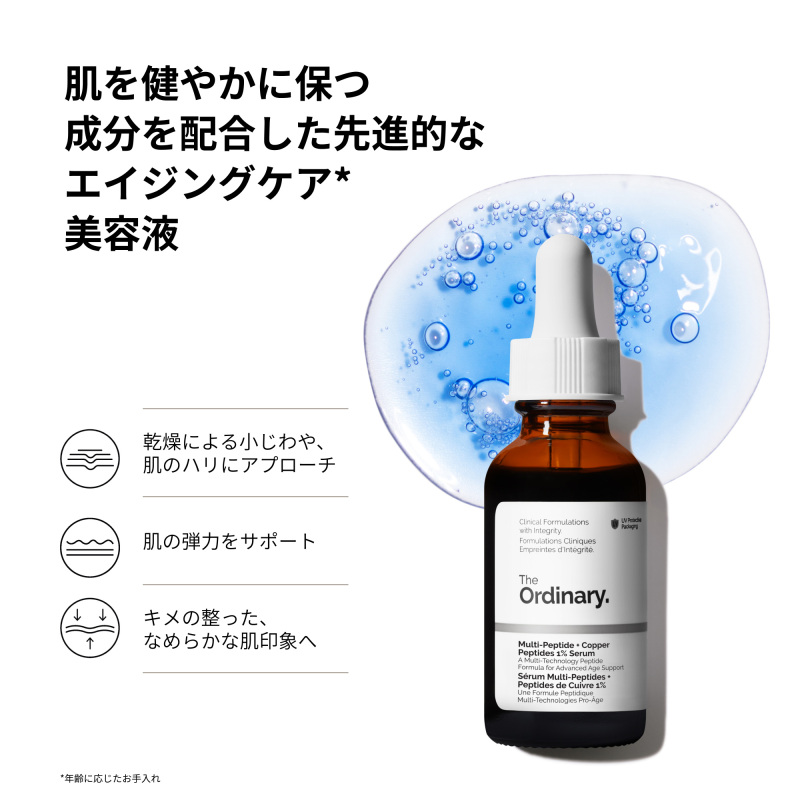 マルチペプチド+カッパーペプチド* 1% セラム(MP+CP 1 フェイスセラム