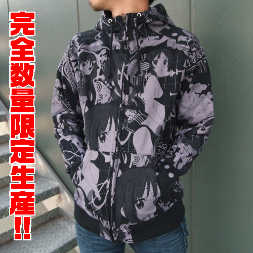 ☆限定☆総柄 秋山澪パーカー [けいおん！] | 公式キャラクターグッズ