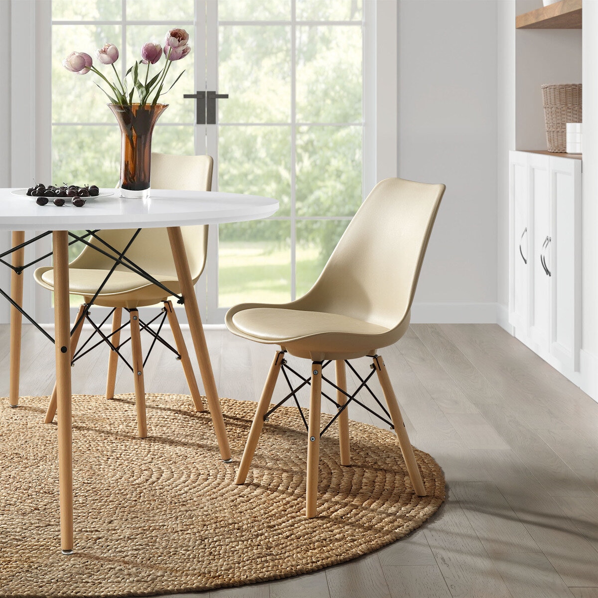 Bayside Furnishings アクセントチェア 2脚セット ベージュ | Costco Japan