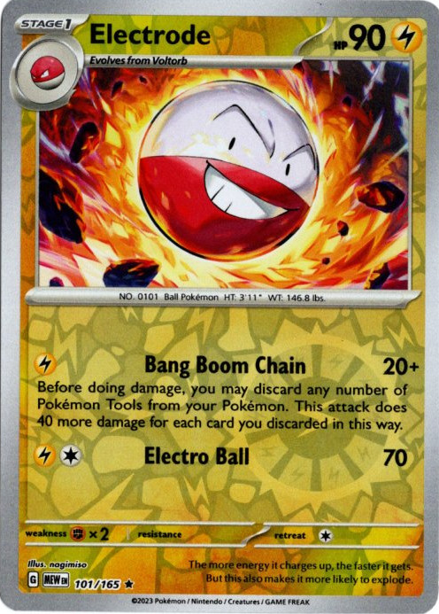 マルマイン 海外版 英語版 リバホロ Electrode - 101/165 -【Card