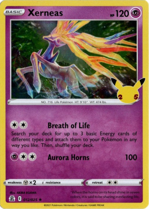 ゼルネアス 海外版 英語版 25th Xerneas - 12/25 -【Card Chicken】