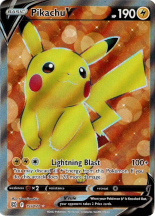 ピカチュウV SR 海外版 英語版 Pikachu V - 157/172 -【Card Chicken】