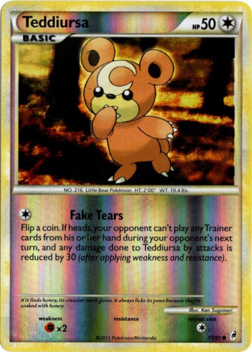 ヒメグマ 海外版 英語版 リバホロ Teddiursa - 73/95 -【Card Chicken】