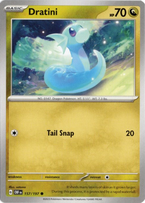 ミニリュウ 海外版 英語版 Dratini - 157/197 -【Card Chicken】