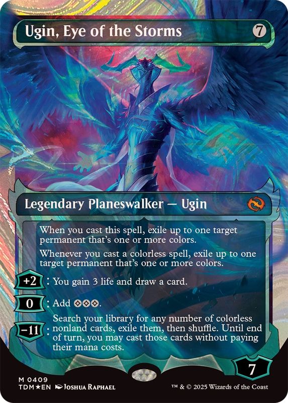 ハローFOIL)嵐の目、ウギン/Ugin, Eye of the Storms《英語》【TDM】