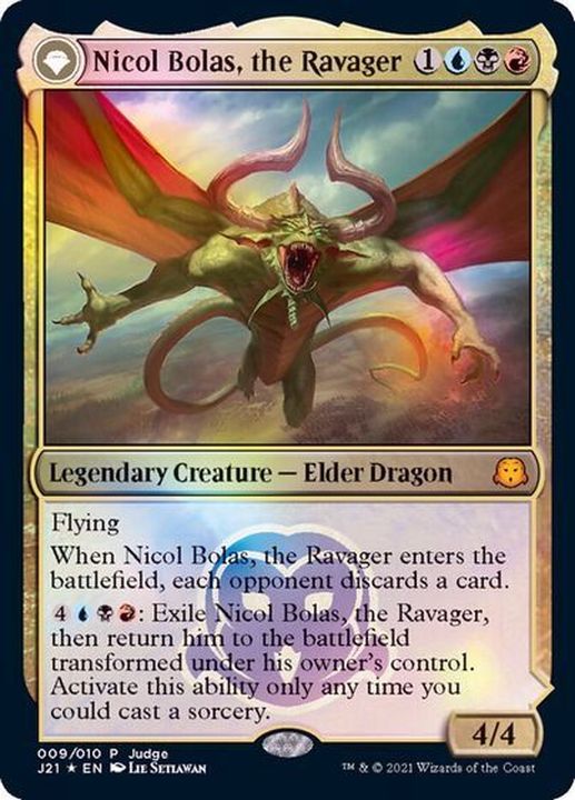 FOIL)破滅の龍、ニコル・ボーラス/Nicol Bolas, the Ravager《英語