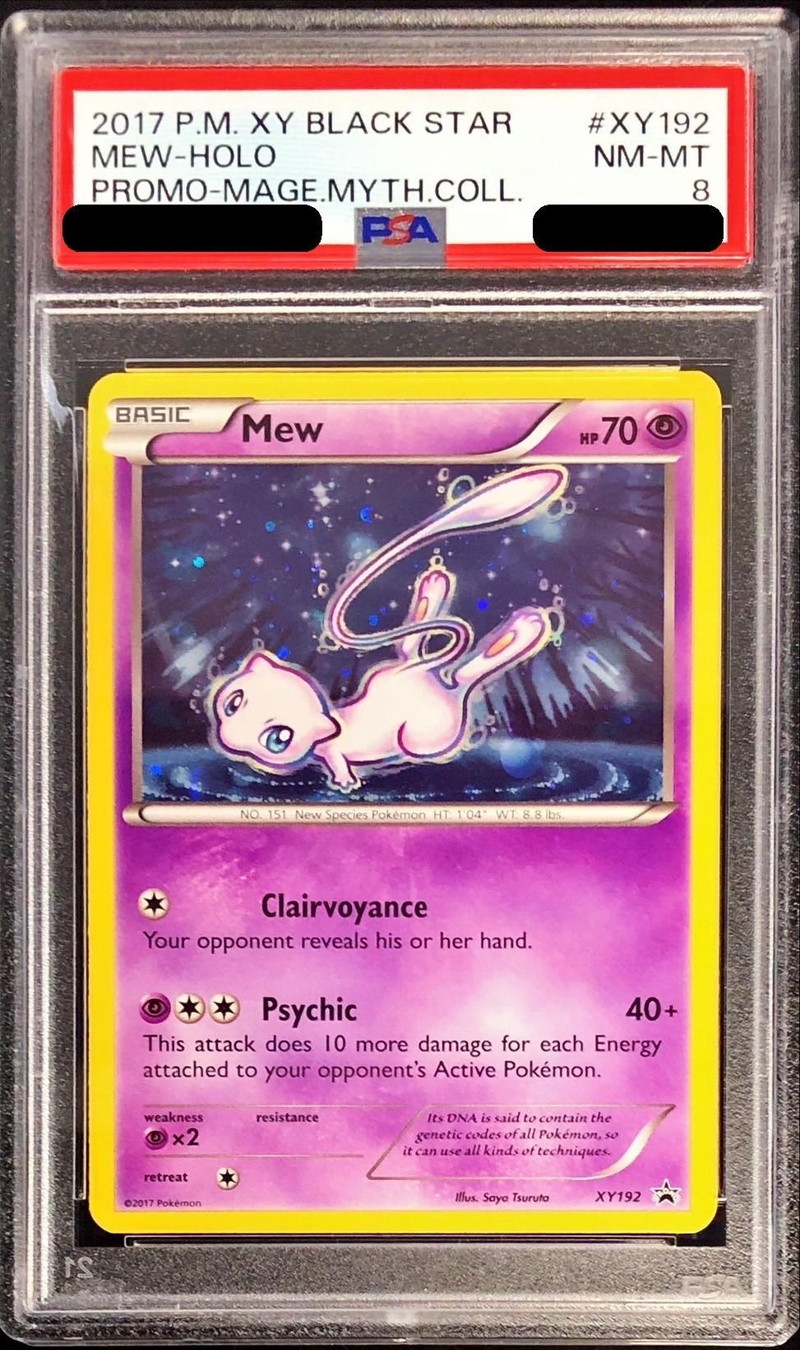 PSA8鑑定済〕ミュウ(英語版)【P】{XY192}