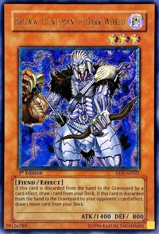 遊戯王 暗黒界の狂王ブロン 旧アジア版 レリーフ EEN-AE022 遊戯王