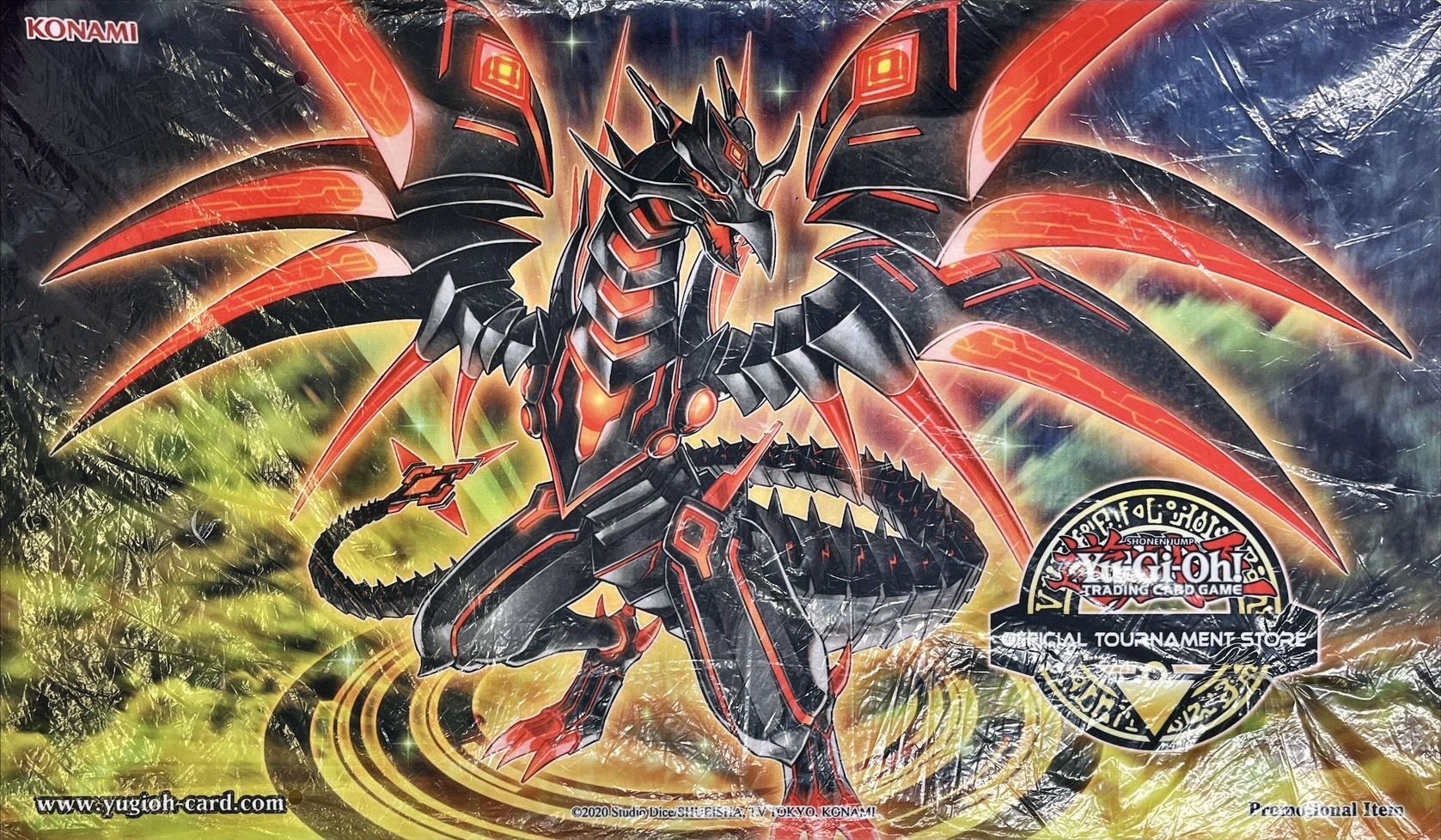 プレイマット『闇鋼龍ダークネスメタル(OTS)』【-】{-}《プレイマット》