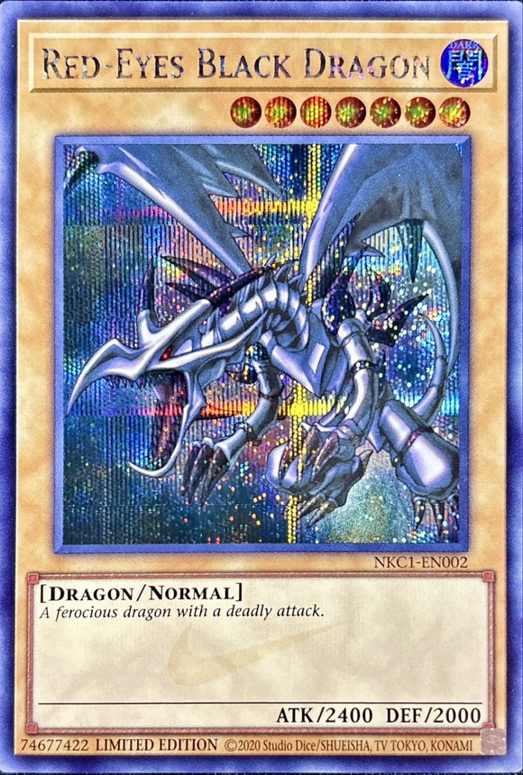状態B〕RedEyesBlackDragon【シークレット】{NKC1-EN002}《モンスター》