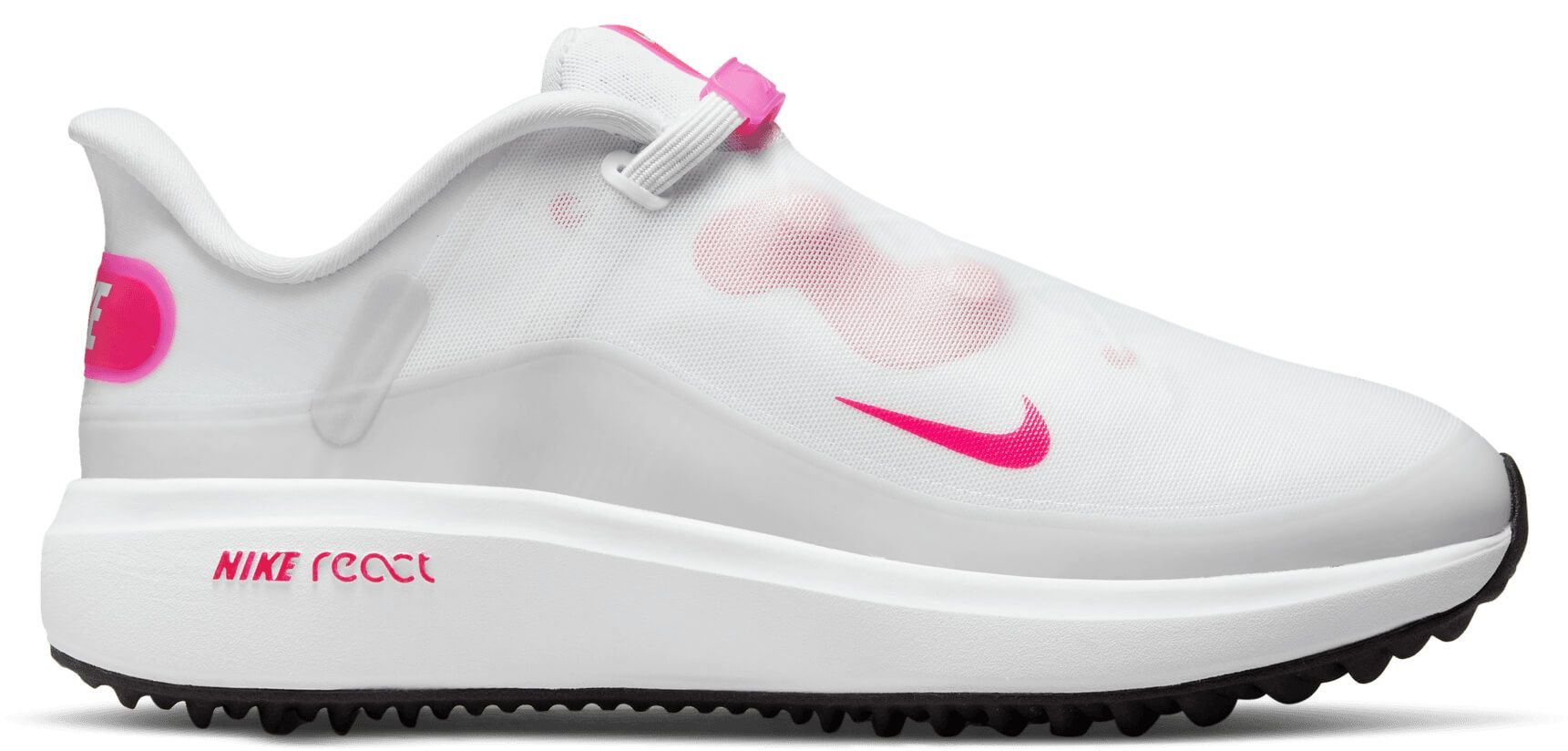 Nike Womens React Ace Tour Golf Shoes White/Pink Prime/Photon Dust