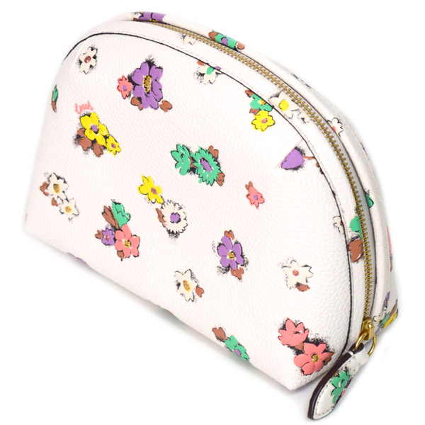 COACH】コーチ ペブルレザー フローラル 花柄 フラワー プリント