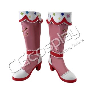 アイカツ! 大空あかり ピンクパレード コスプレ靴/ブーツ コスプレ衣装