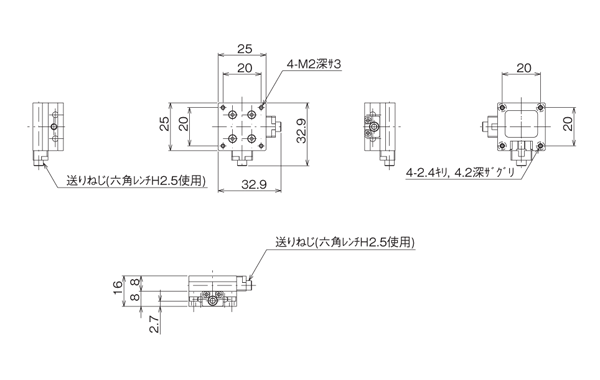 Xステージ、XYステージ、Z昇降ステージ -中央精機株式会社 | 精密