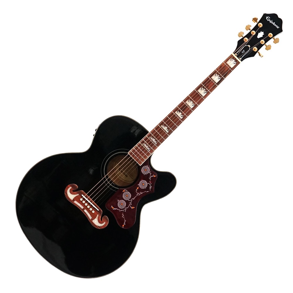 エピフォン Epiphone J-200 EC Studio Black エレクトリック