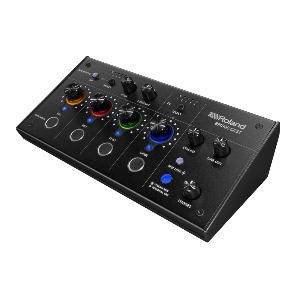 ローランド ROLAND BRIDGE CAST Black ゲーミングオーディオミキサー