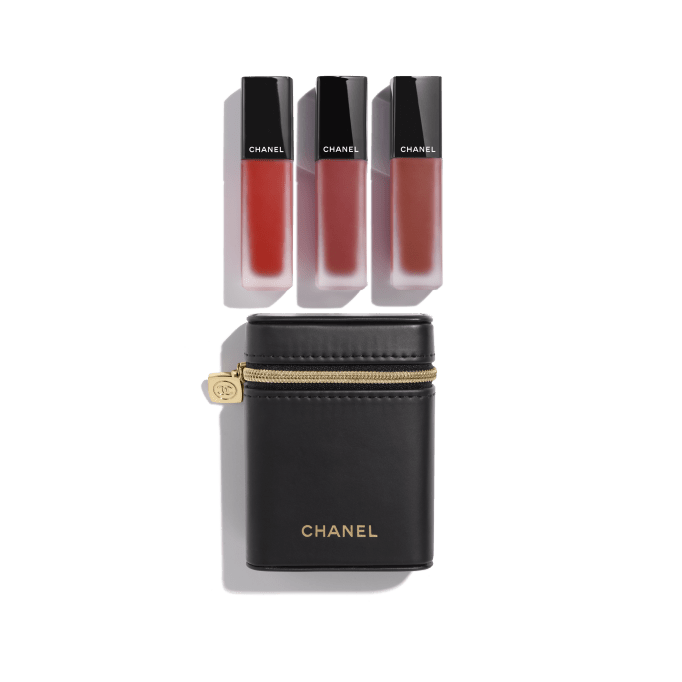 ROUGE ALLURE LIQUID VELVET 緞光柔滑唇釉套裝啞緻唇釉魅彩三件套裝