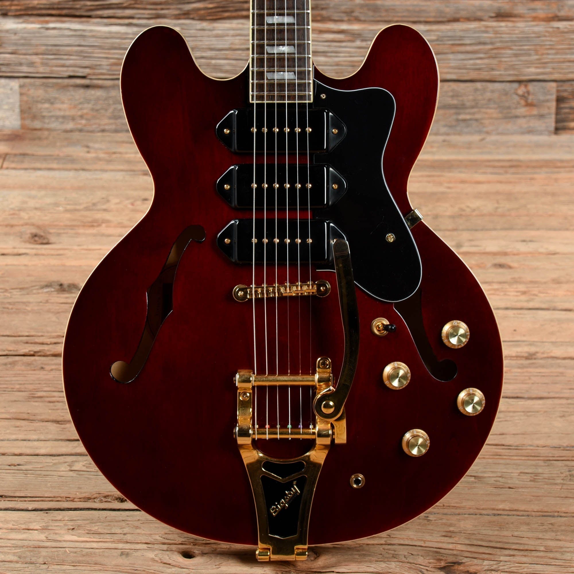 Epiphone Riviera P93 Wine Red – Chicago Music Exchange