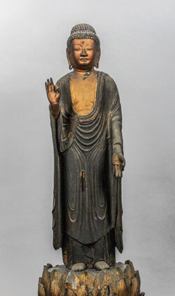 松原市指定有形文化財 西方寺 木造阿弥陀如来立像(旧豊興寺本尊) - 松原市