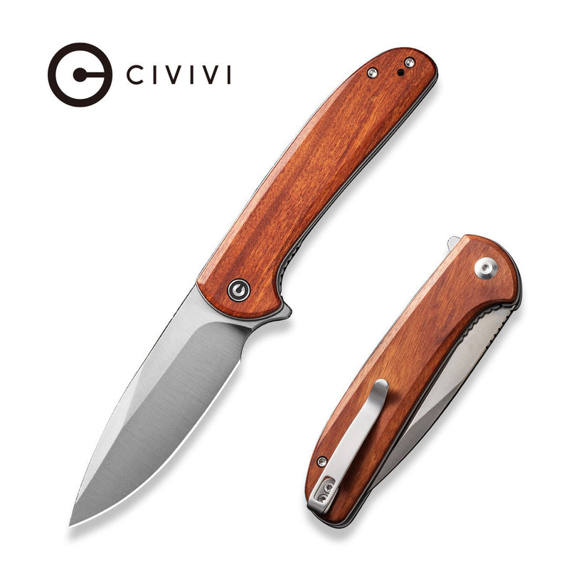 CIVIVI Primitrox Flipper Knife Wood Handle Nitro-V