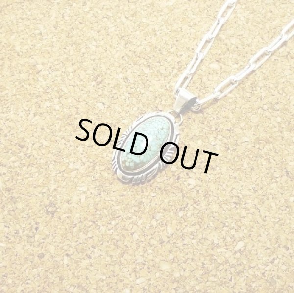 ナバホ族-Elouise Kee- Turquoise Pendant 【No,8】 - CLOVER