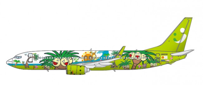 ポケモン“ナッシー”だらけの飛行機が登場！ ソラシドエア「ナッシー