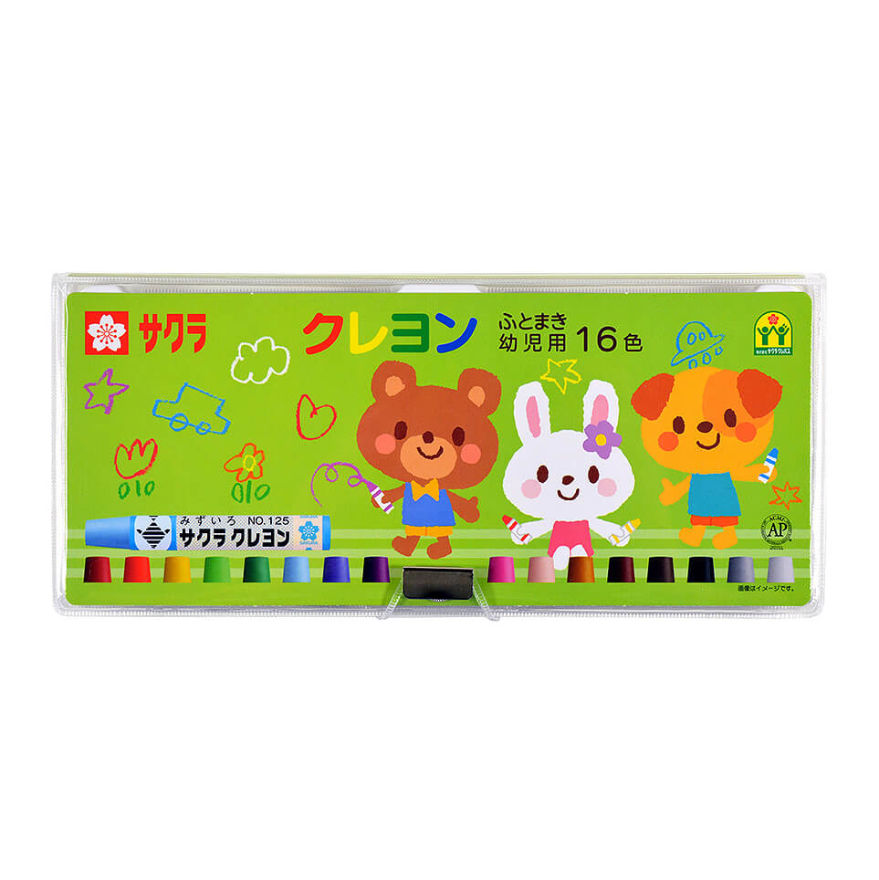 クレヨンふとまき幼児用16色｜クレヨン｜クレヨン｜絵画用品・学用品
