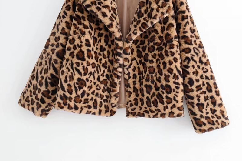 leopard Fake fur coat Jacketフェイクレオパード ヒョウ柄ファー