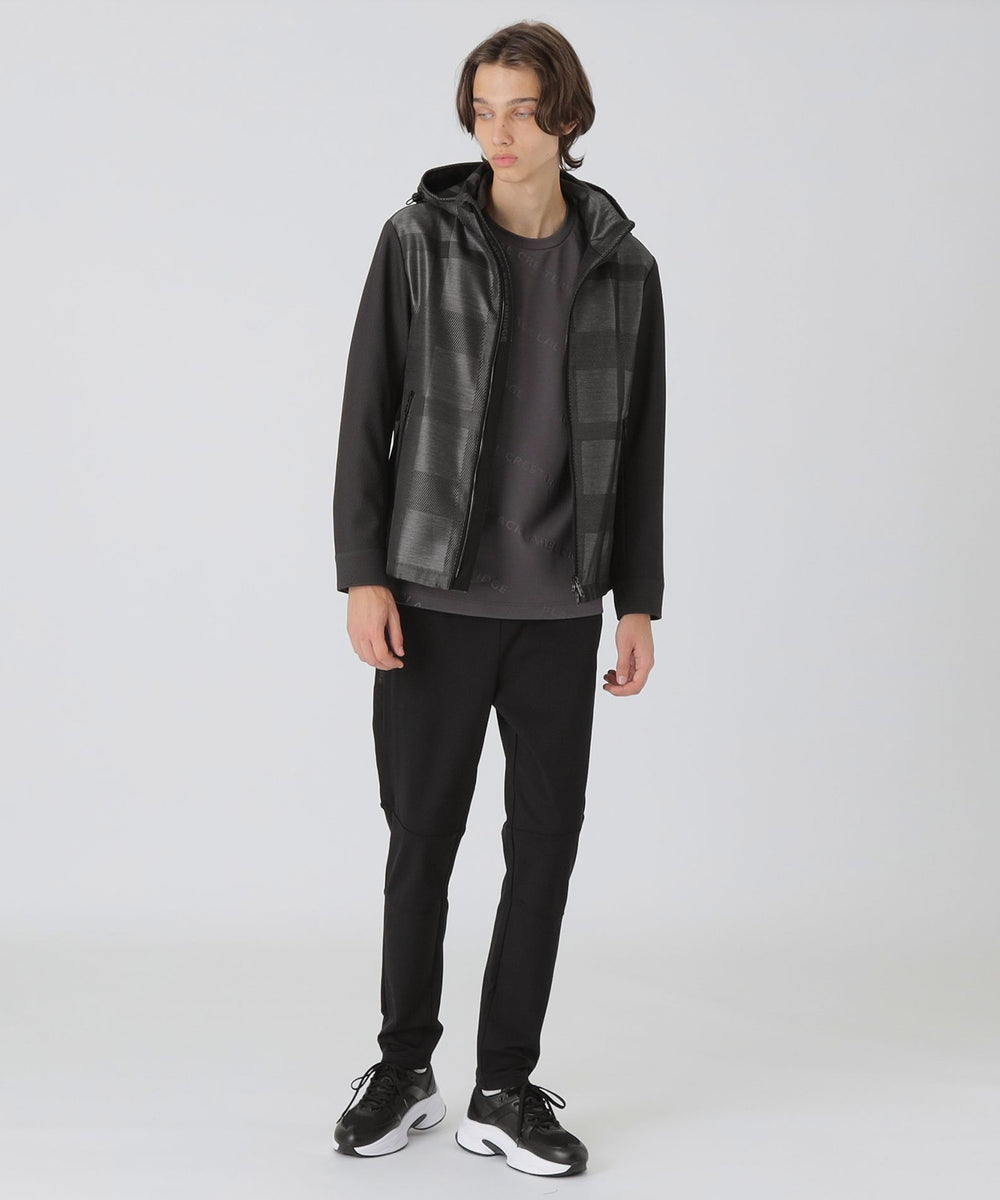 BLACK lab.】シャドーチェックハイブリッドパーカー（ブルゾン