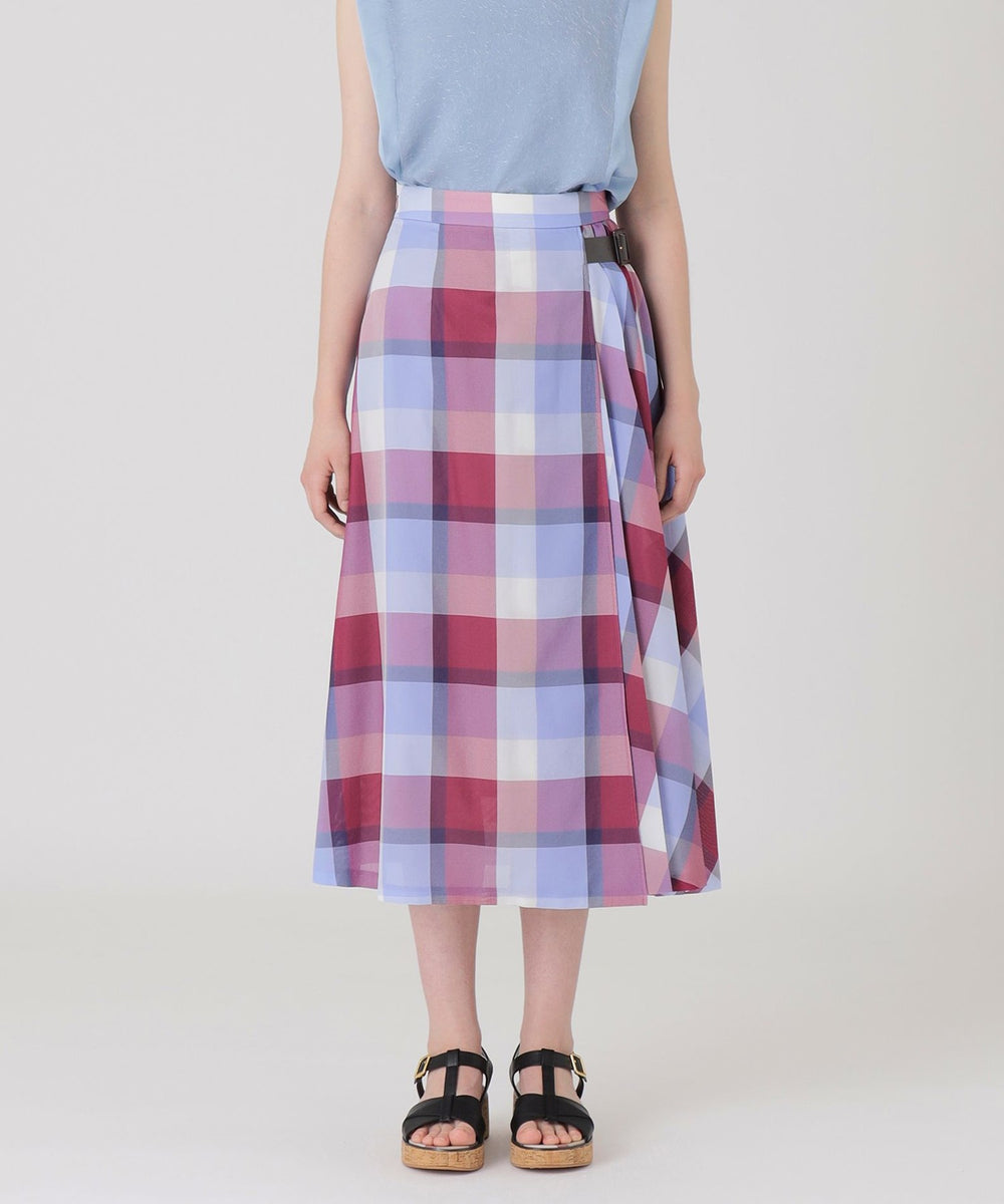クレストブリッジチェックカラミクロスロングスカート（スカート
