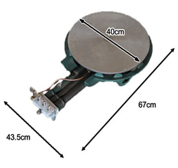 レンタル用ガスクレープ焼き器の紹介・仕様 ｜クレープ焼き器レンタル
