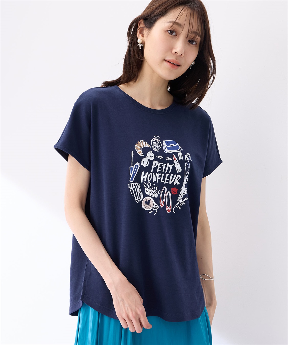 冷感】プリントTシャツパリ Petit Honfleur｜クロスプラス公式通販サイト