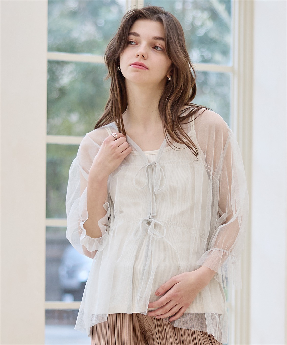 ラメチュール× リブトップスアンサンブル Rosemadame｜クロスプラス