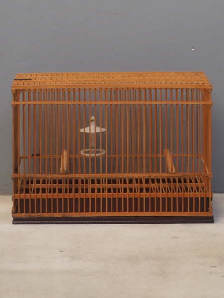 昭和レトロ 〔30年代〕山本商店 虫籠 緑色 金属製 昭和初〜中期 ブリキ製虫籠 | 安濃古道具店