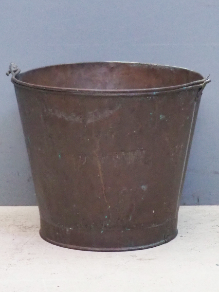 銅の バケツ 古道具 アンティーク 銅製バケツ ブロカント アンティーク バケツ 銅製 ガーデニング -通販-ローズボールアンティークス