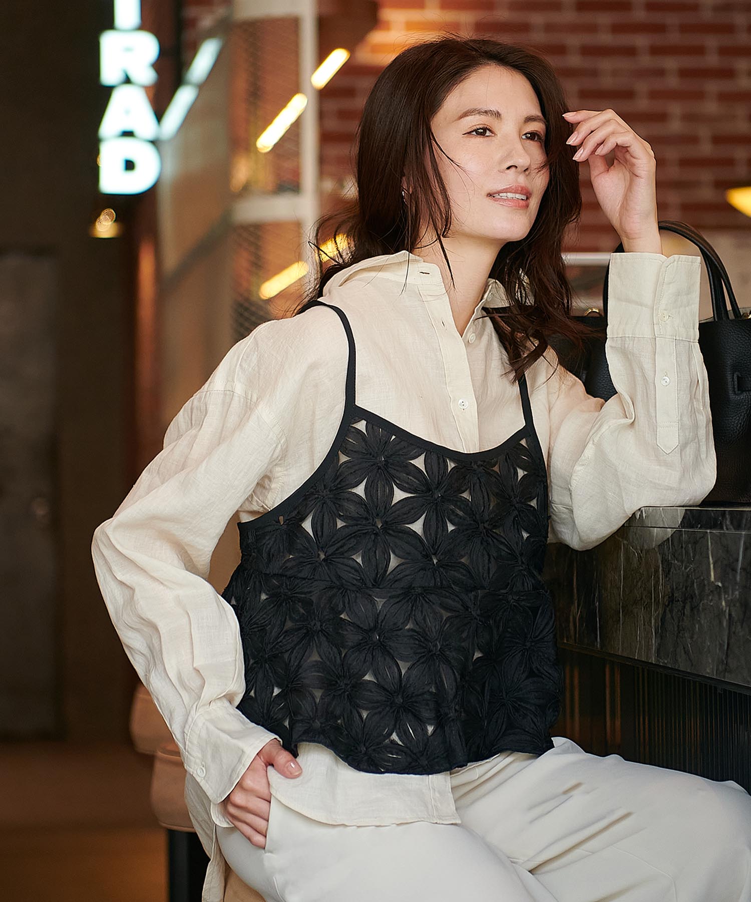 チュールフラワーキャミ | AND ON JIONE STORE（アンドオン）ジオン