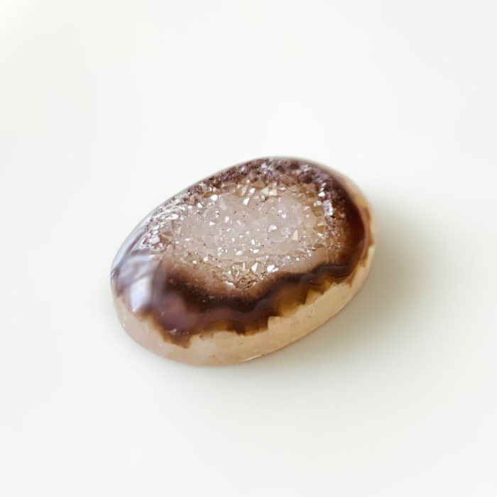 ドゥルージーアゲート ルース 25x18x7.5mm/無穴＊アクセサリーパーツ