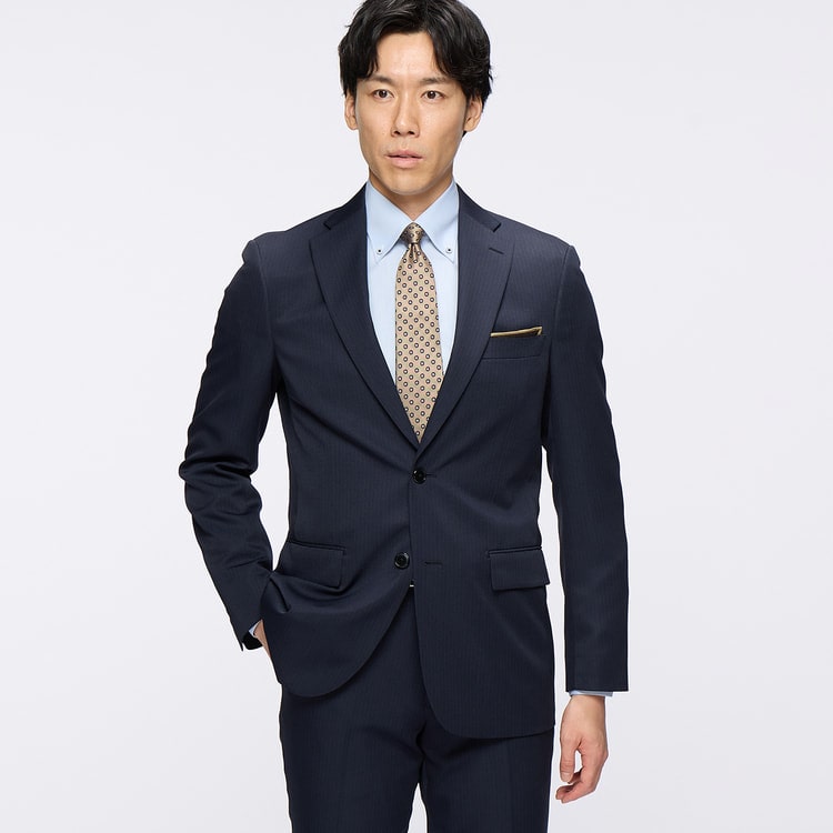 紺ストライプスーツ JOURNAL WORKS スリム【AOKI公式通販】