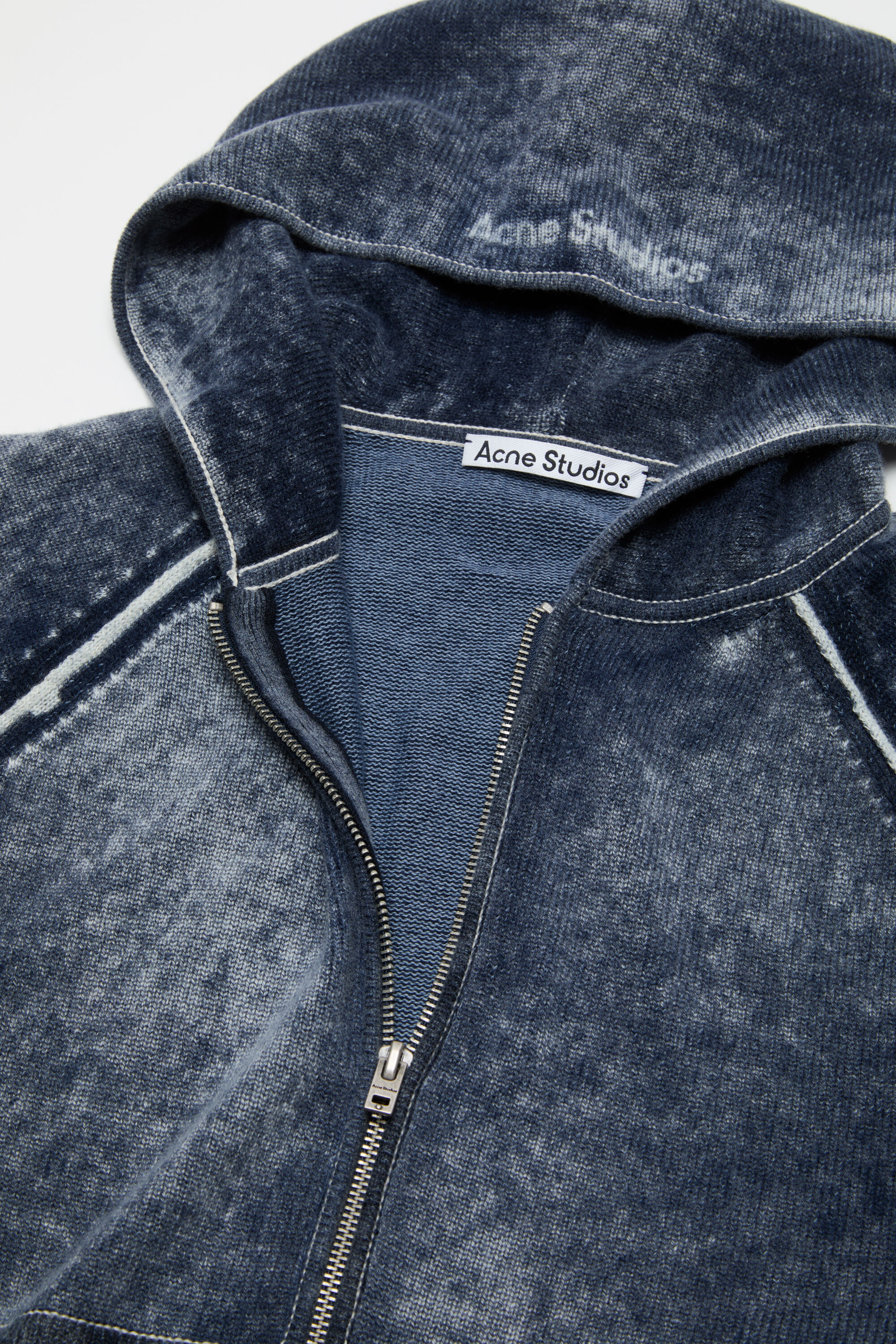 Acne Studios - フード付きジッパースウェット - ネイビーブルー