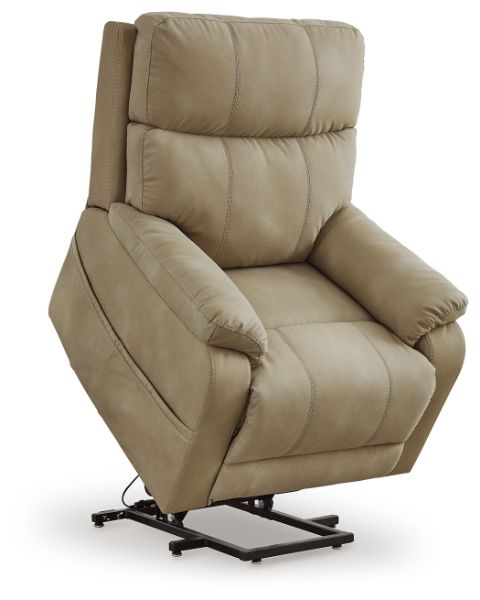 Next-Gen Durapella Beige Power Lift Recliner - Ashley Furniture